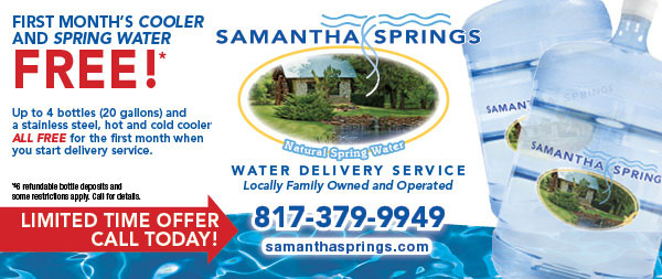 samantha springs spring water - keller, tx - texasblaze.net - gregorys graphics