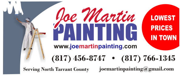 joe martin painting - house painting - interior - exterior - keller, tx - southlake, tx - north richland hills, tx