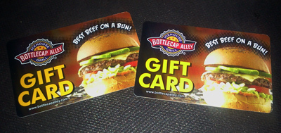 bottlecap alley gift cards - keller texas - texas blaze newspaper
