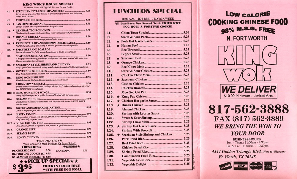 King wok - fort worth tx - king wok keller tx - texasblaze.net - texas blaze newspaper