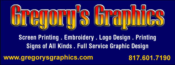 gregorysgraphics.com - fort worth - keller texas - texas blaze - www.gregorysgraphics.com